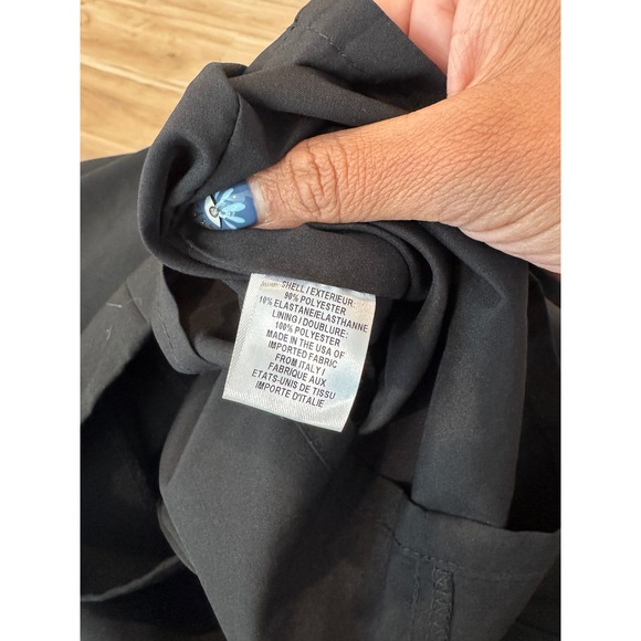 Milly Cady Bell Sleeve Black V Neck Mini Dress Tie back cocktail Party Dress d1 - Picture 6 of 8